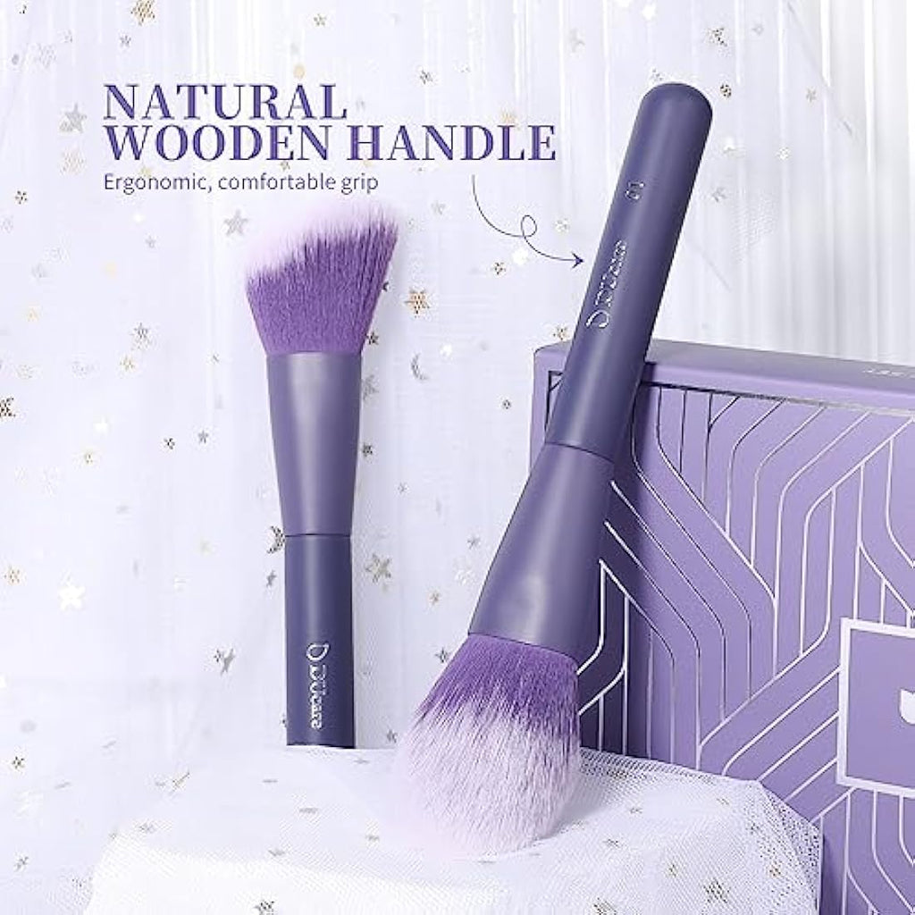 DUcare 20pcs Professional Makeup Brushes Set with Bag - Purple