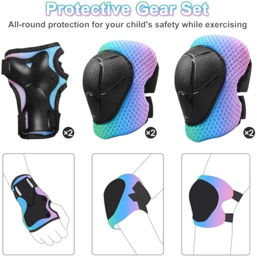 Jolof Store Kids Multi-Sport Helmet Set | Adjustable Safety Gear for Ages 2-5