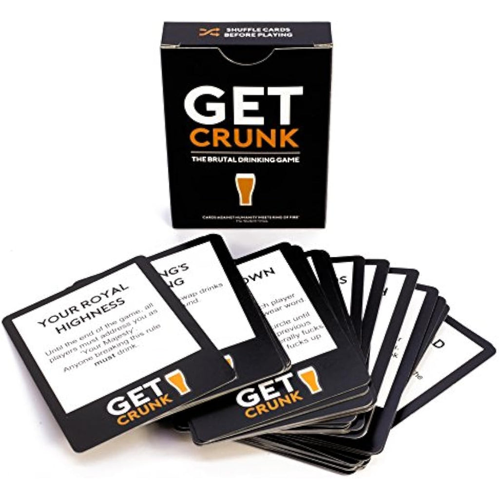 Get Crunk Drinking Card Game by Jolof Store – 55 Cards for Adult Parties