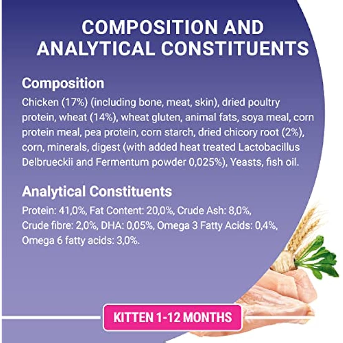 Purina One Kitten Dry Cat Food - Chicken & Rice 750g (Pack of 4)