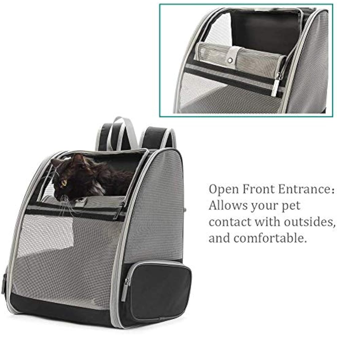 Jolof Store Pet Backpack Carrier – Breathable Foldable Travel Bag for 7.5kg