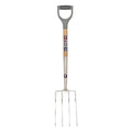 Spear & Jackson Neverbend Stainless Steel Digging Fork – Blue Handle