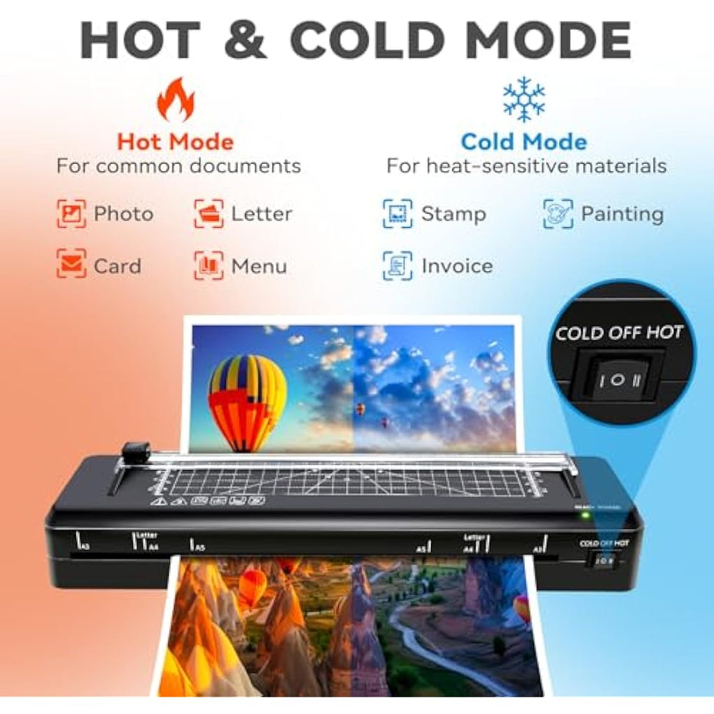 Jolof Store A3 Laminator Machine | Fast Warm-up Thermal & Cold Laminating