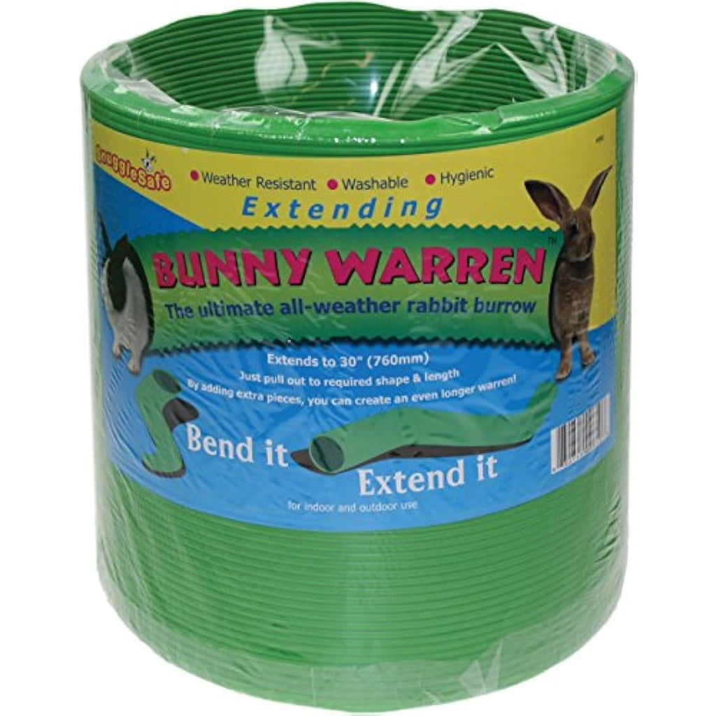 Snugglesafe Flexible Bunny Warren Fun Tunnel – Weatherproof Green Toy