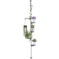 Hershii 5-Layer Tension Rod Plant Stand | Adjustable Corner Flower Rack