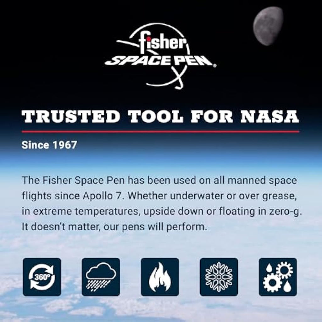 Fisher Space Pen Bullet - Matte Black Medium Point Pen with Gift Box