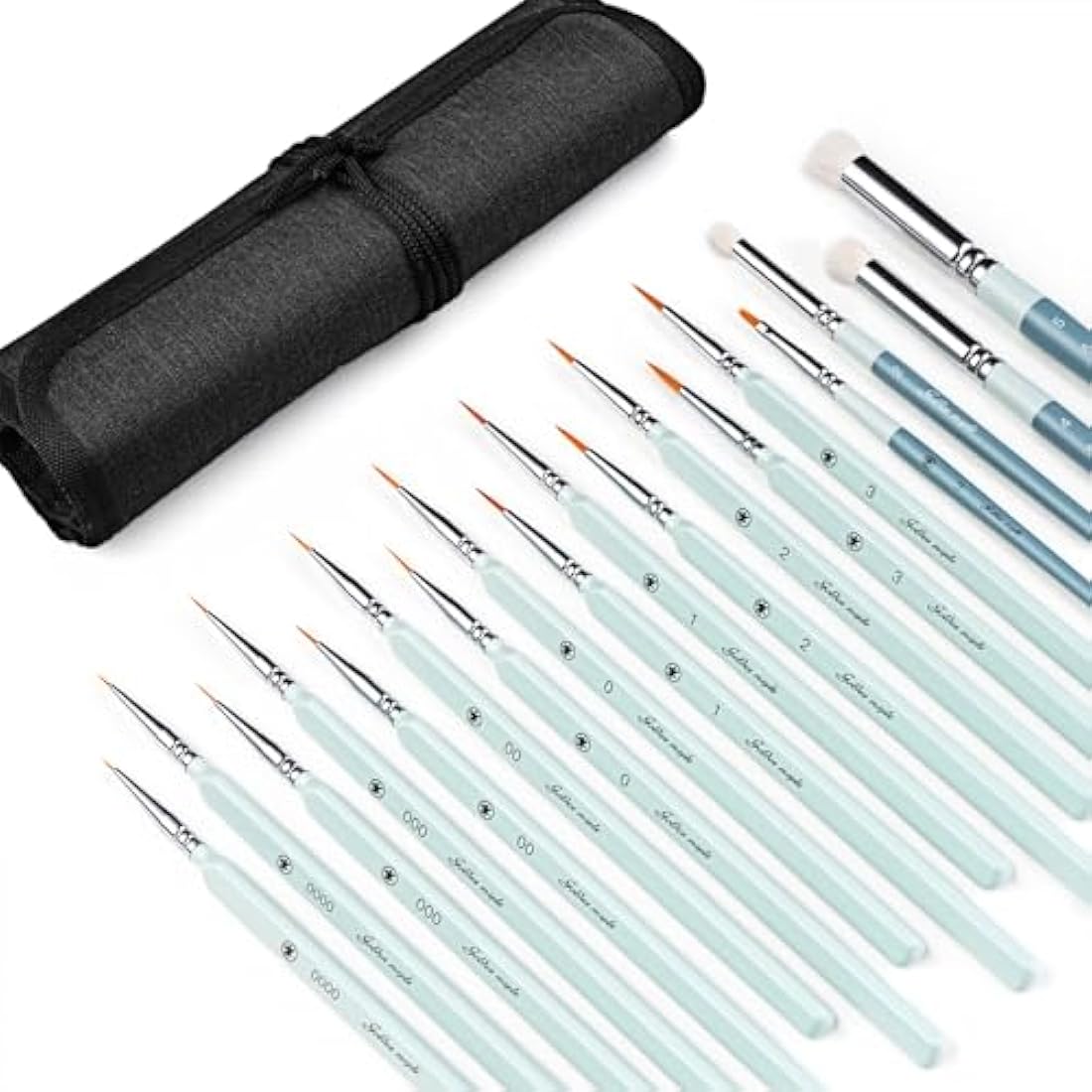 Golden Maple 18pc Miniature Detail Paint Brush Set for Models & Acrylics