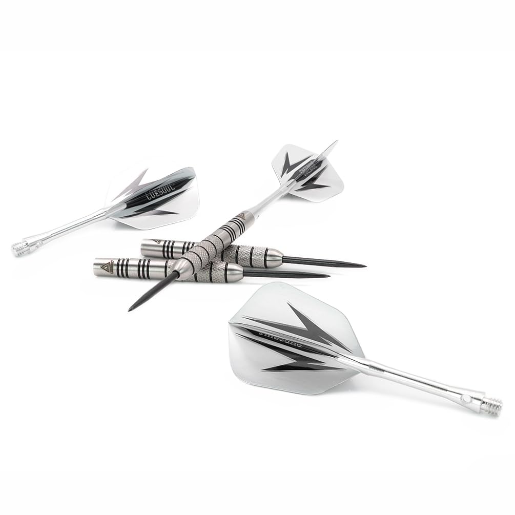 CUESOUL 95% Tungsten Steel Tip Darts Set - 22g Professional Dart Case