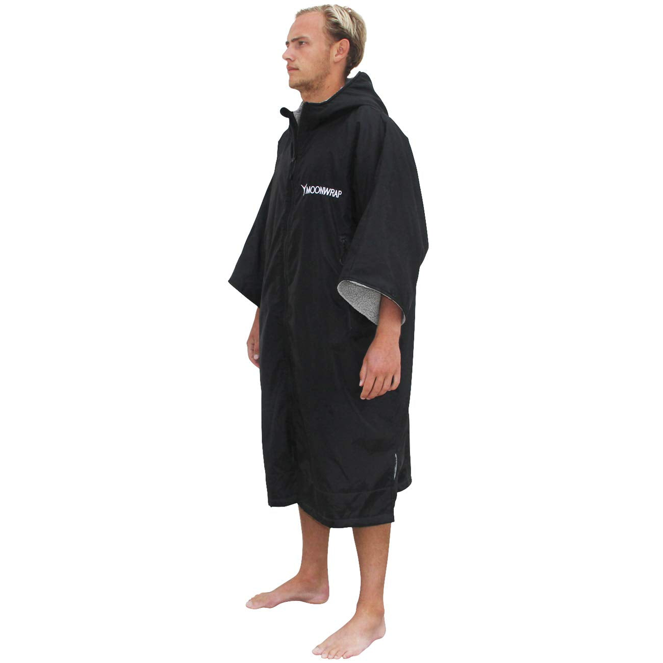 Frostfire Moonwrap Adult Waterproof Changing Robe | Fleece Lined - Black