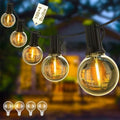Yuusei 200FT Outdoor Festoon Lights – 100 LED Shatterproof G40 Bulbs