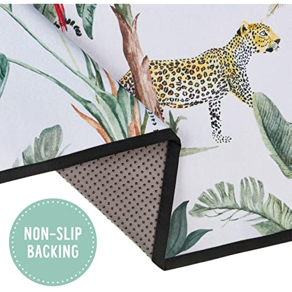 Baby Splash Mat – Waterproof Non-Slip Tropical Jungle
