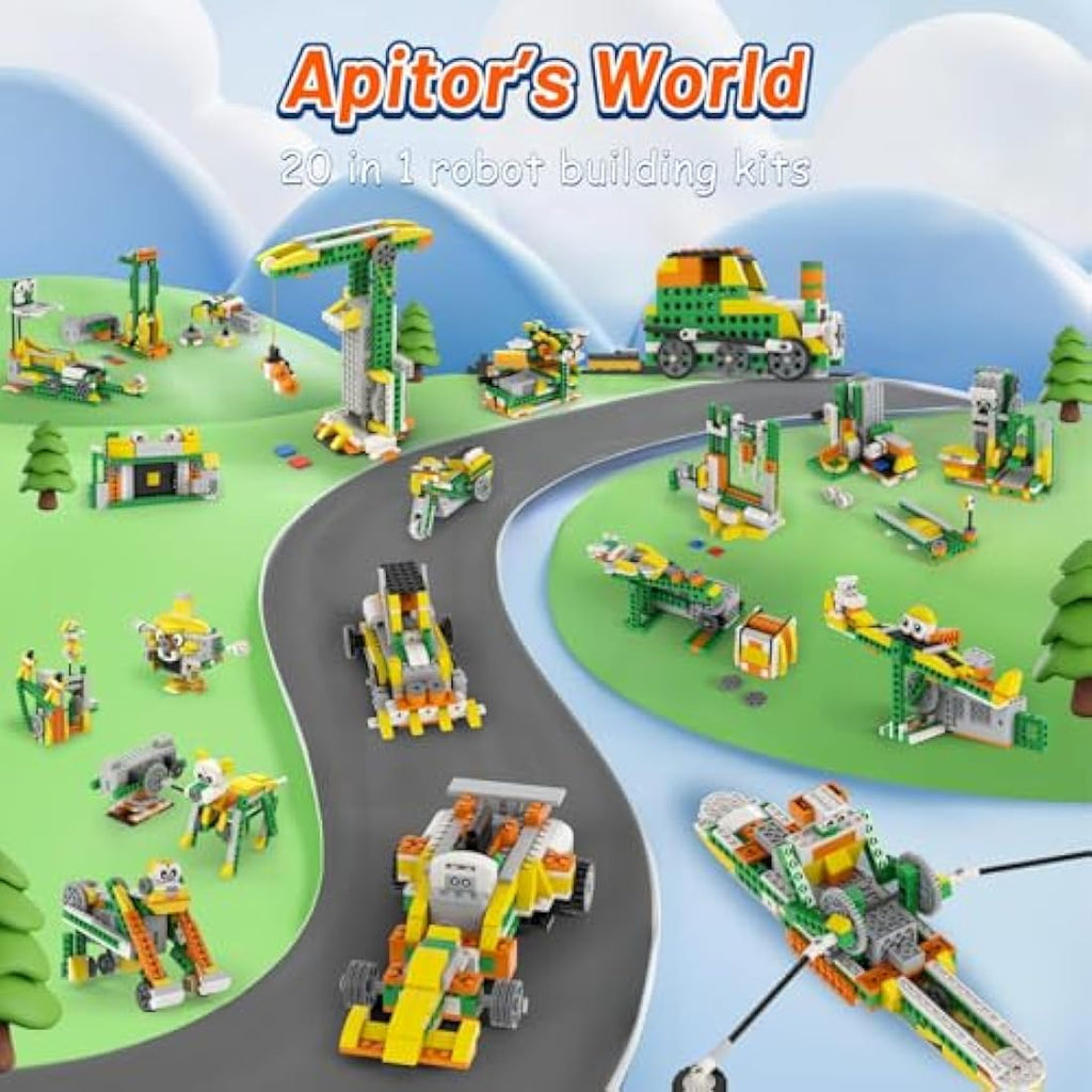 Apitor Robot Q 20-in-1 STEM Coding Kit – Programmable Robotics Toy