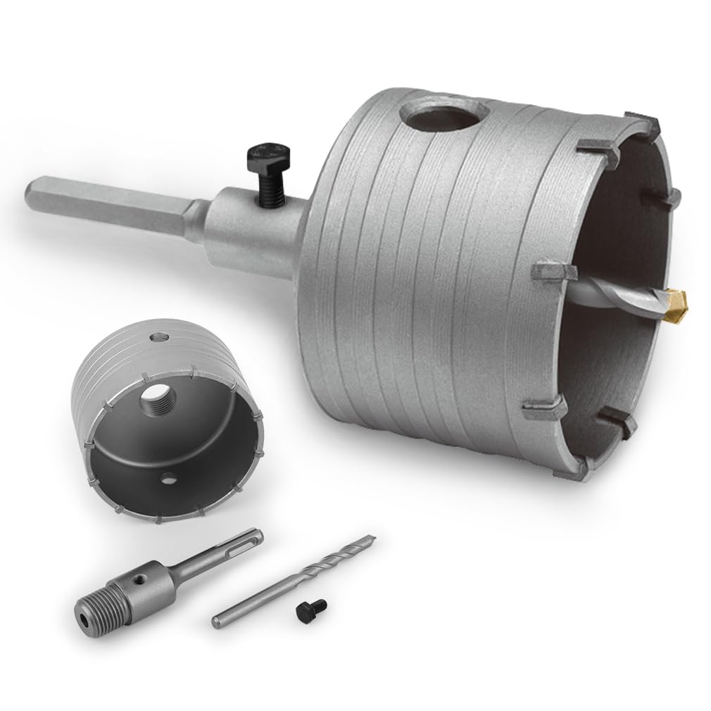 Cartlant 100mm Masonry Core Drill Bit | Carbide Hole Saw with SDS Plus
