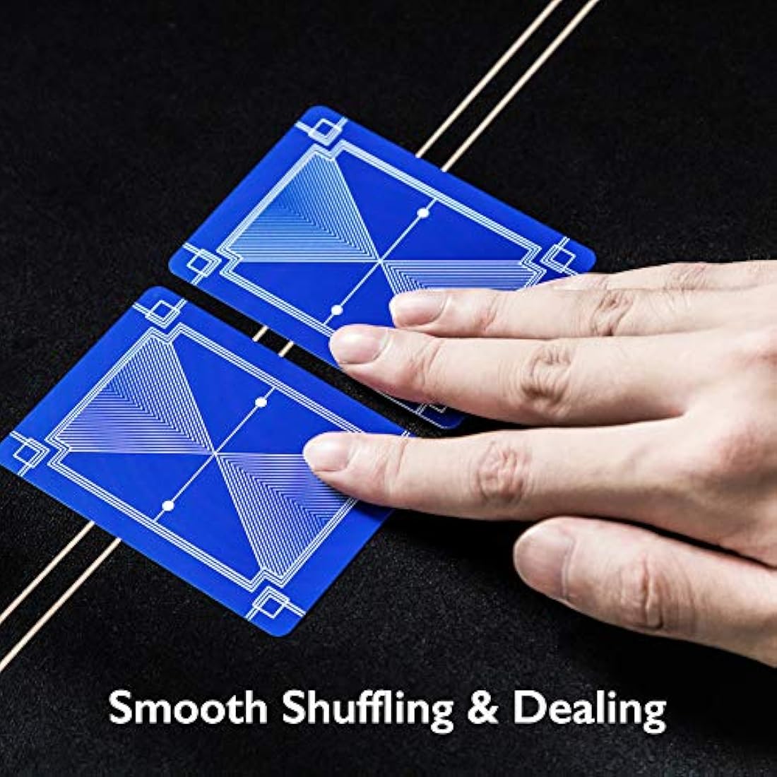 SLOWPLAY 100% Plastic Playing Cards - 10-Deck Set, Jumbo Index, Waterproof