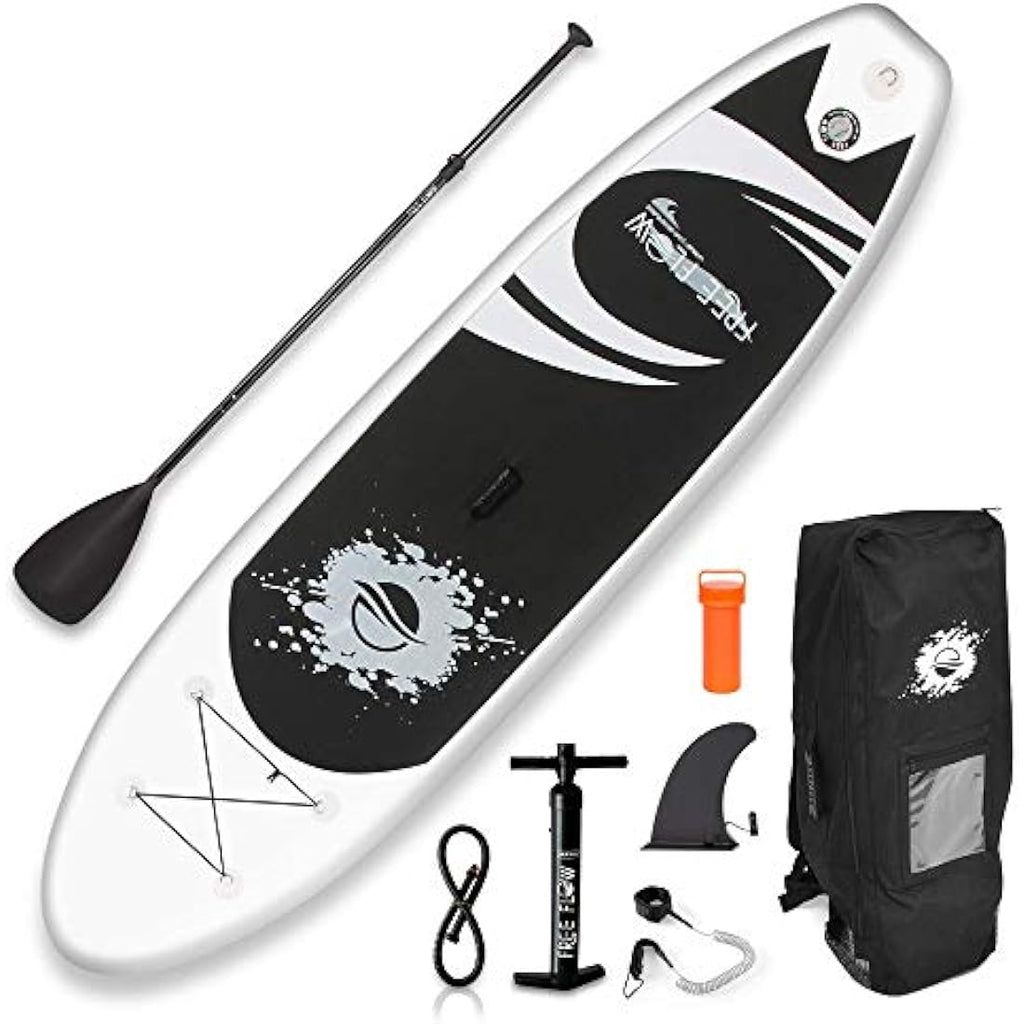 SereneLife Inflatable Stand Up Paddle Board | 10.5ft Non-Slip SUP Kit