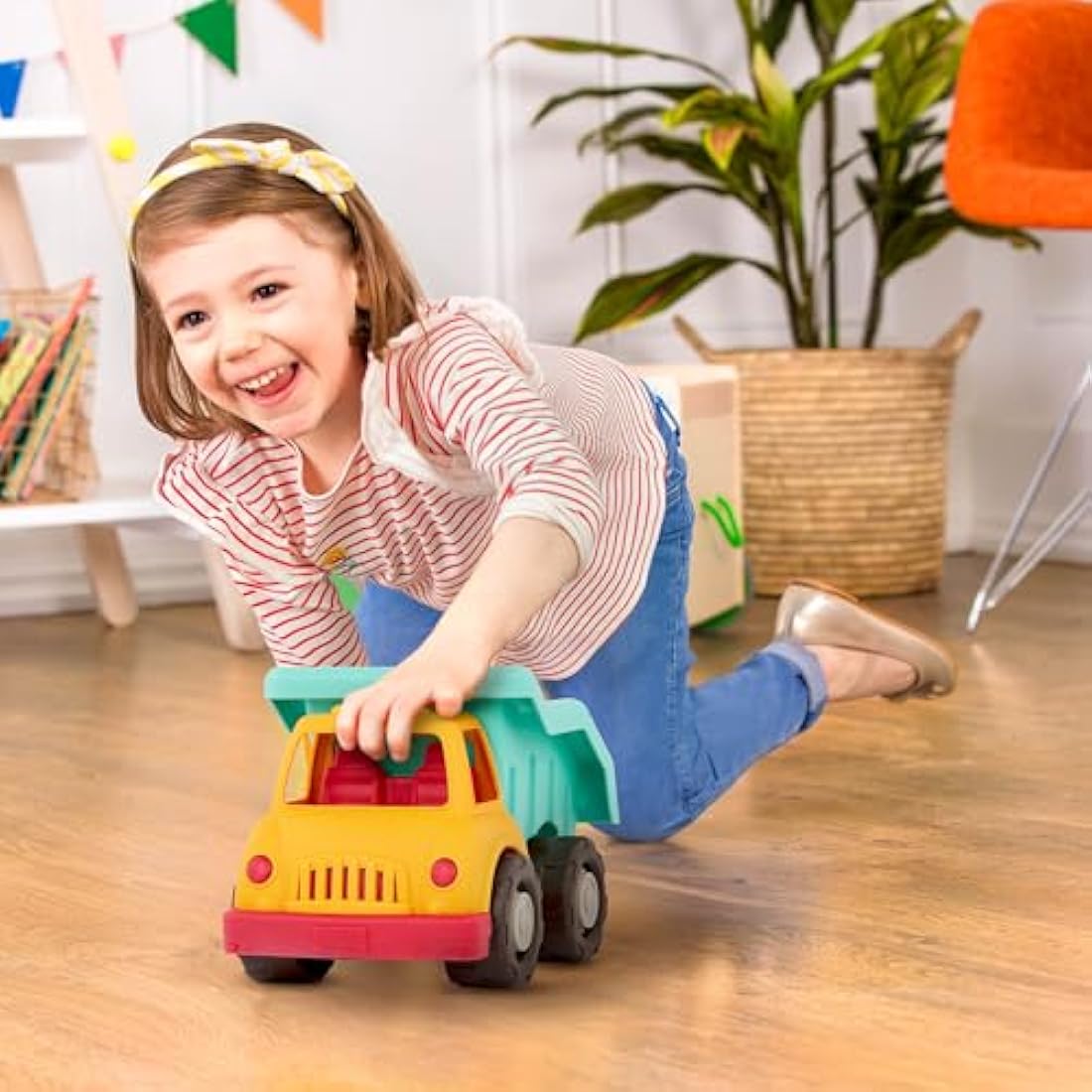 Battat Wonder Wheels Dump Truck – Recyclable Construction Toy for Toddlers