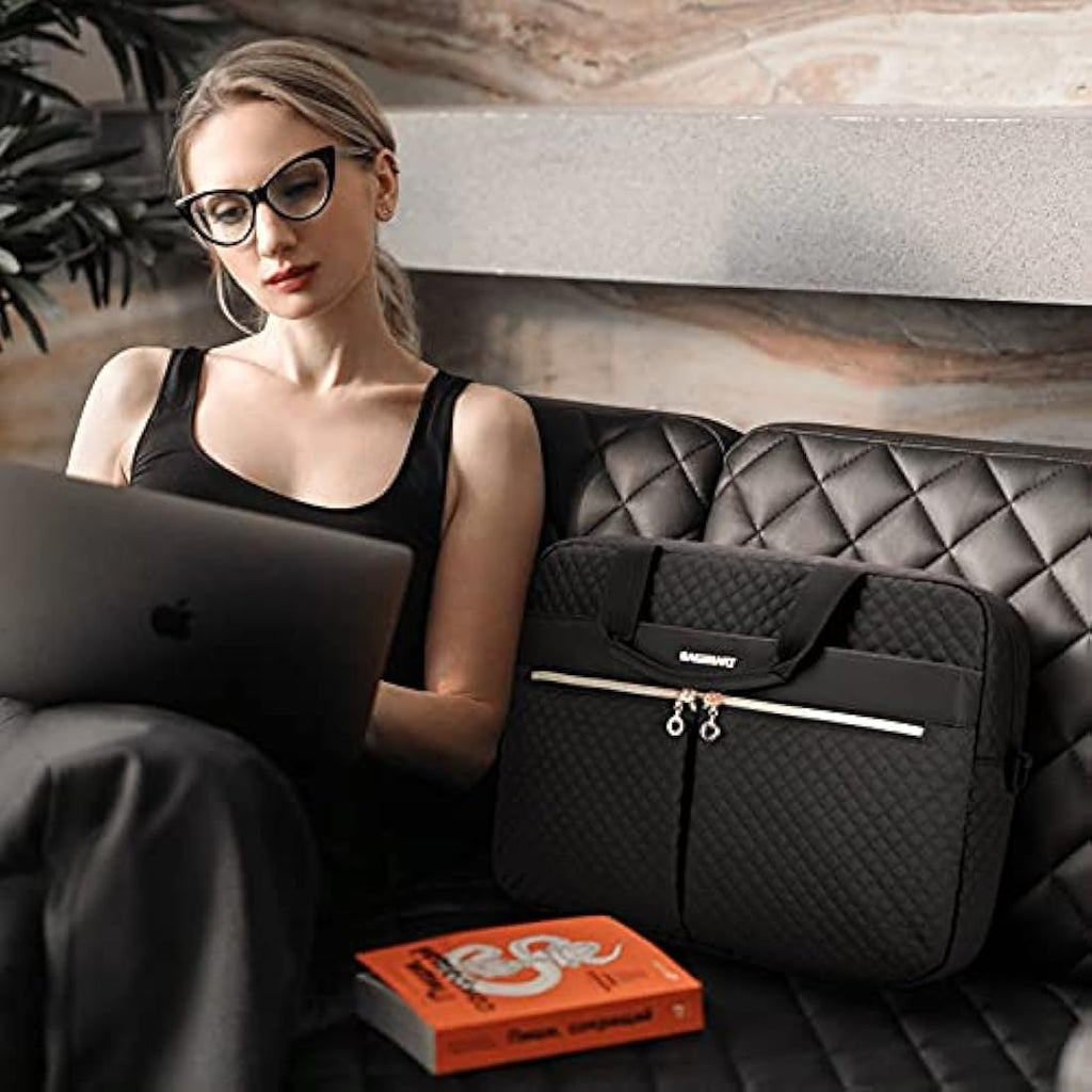 Bagsmart 17.3 Inch Laptop Briefcase – Water Resistant Business Bag