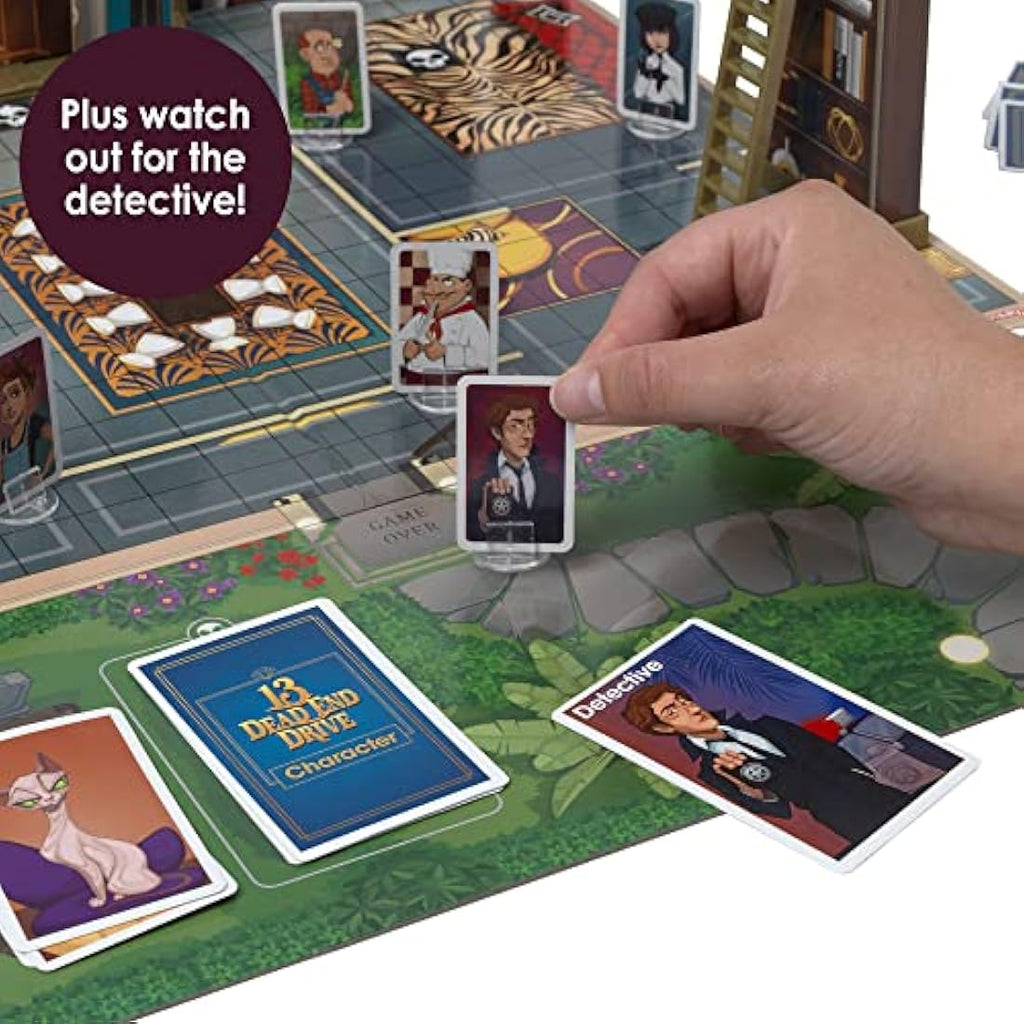 Ideal 13 Dead End Murder Mystery Mansion Board Game - 2-6 Players