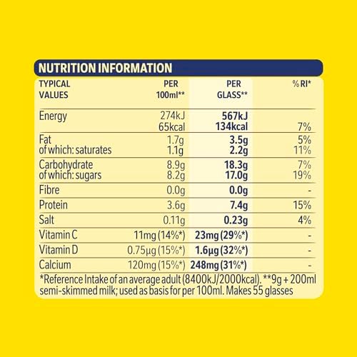 Nesquik Strawberry Milkshake Powder – Vitamin D & C, 500g (Pack of 10)