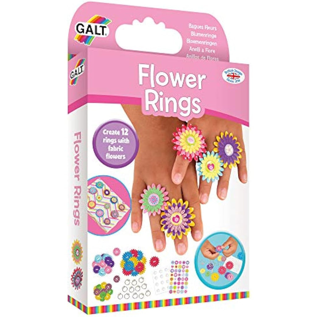 Galt Toys Flower Rings DIY Jewelry Craft Kit for Kids Ages 6+