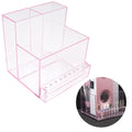 Jolof Store Acrylic Nail Drill Bit Holder & Manicure Tool Storage Rack – Pink