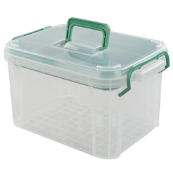 Cadineer Household Plastic First Aid Kit, Plastic Medicine Box, Clear Storage Box - image 1
