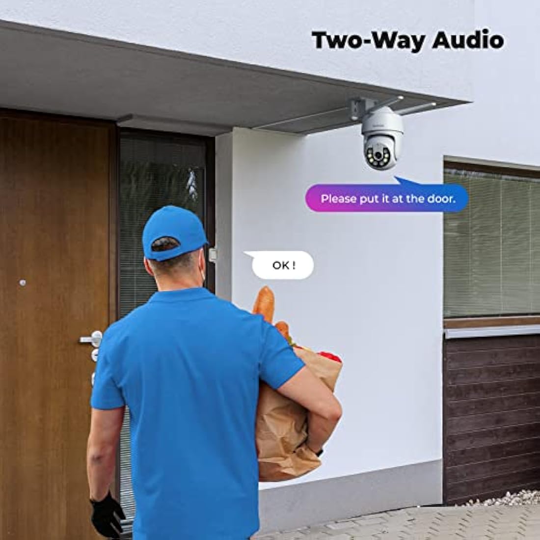 Codnida 2K Outdoor Security Camera – 360° PTZ WiFi CCTV with Human Detection