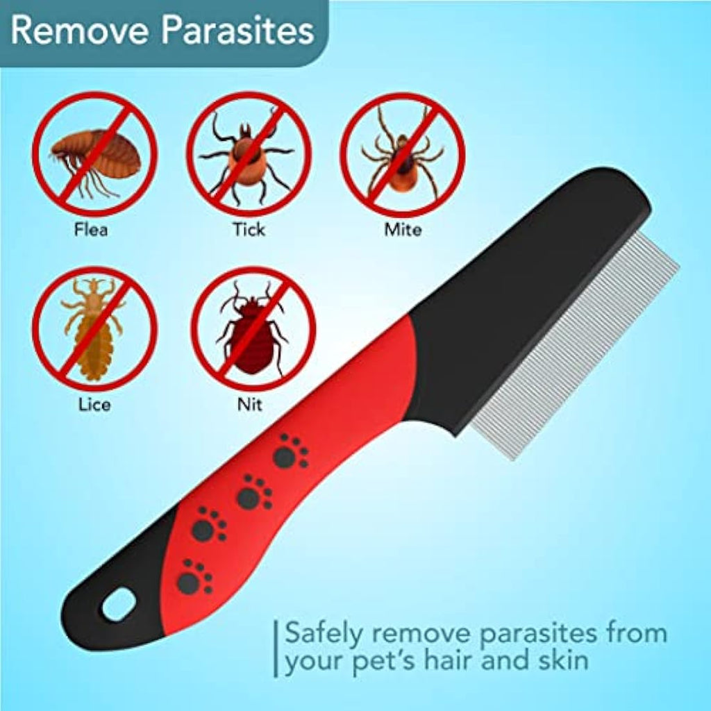 Flea Comb – Ergonomic Pet Grooming Tool for Cats & Dogs