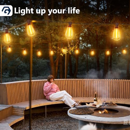Festoon Lights – 100FT Waterproof ST38 LED Outdoor String Lights