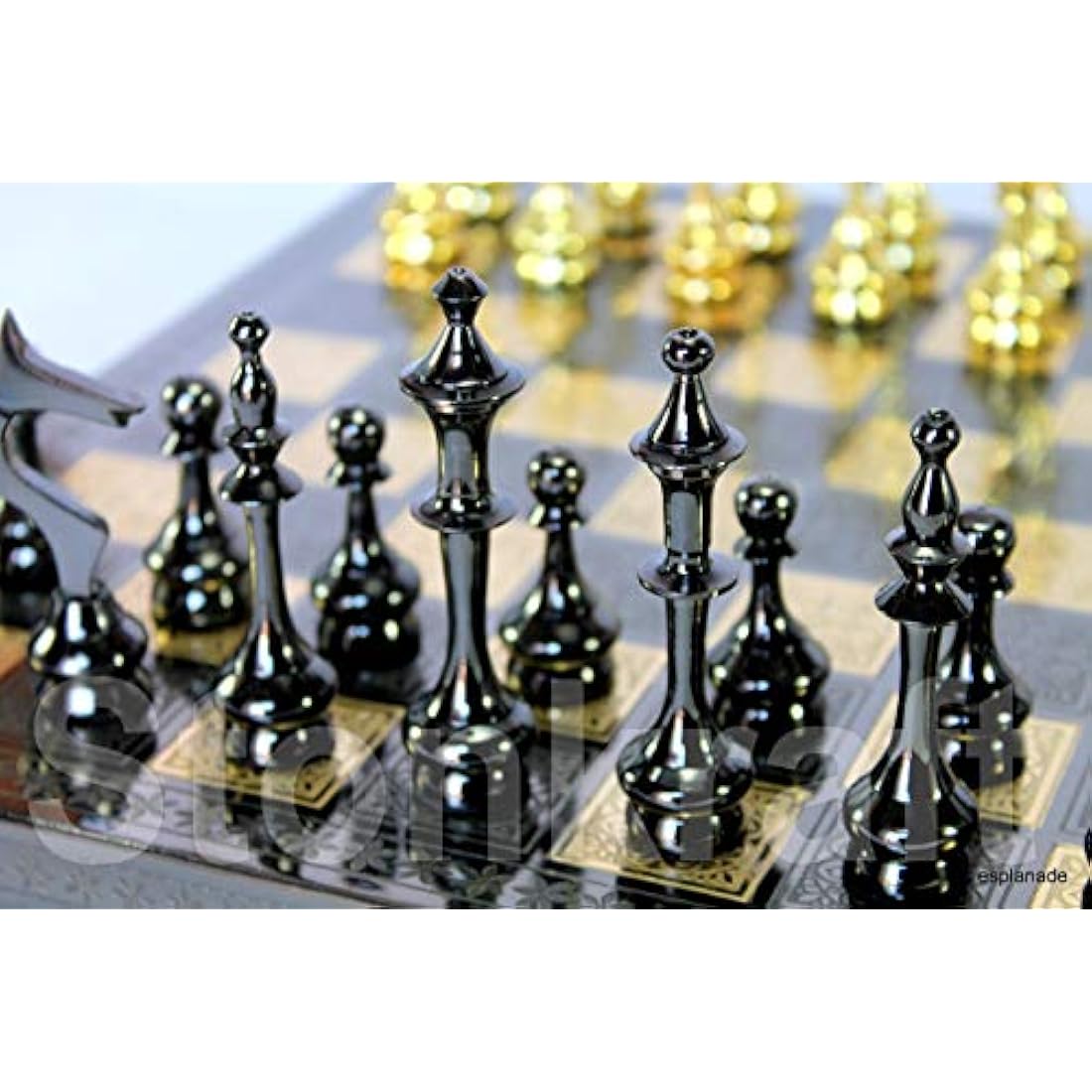 Brass Chess Pieces – 2.5 Inch Silver Metal Figurine Pawns