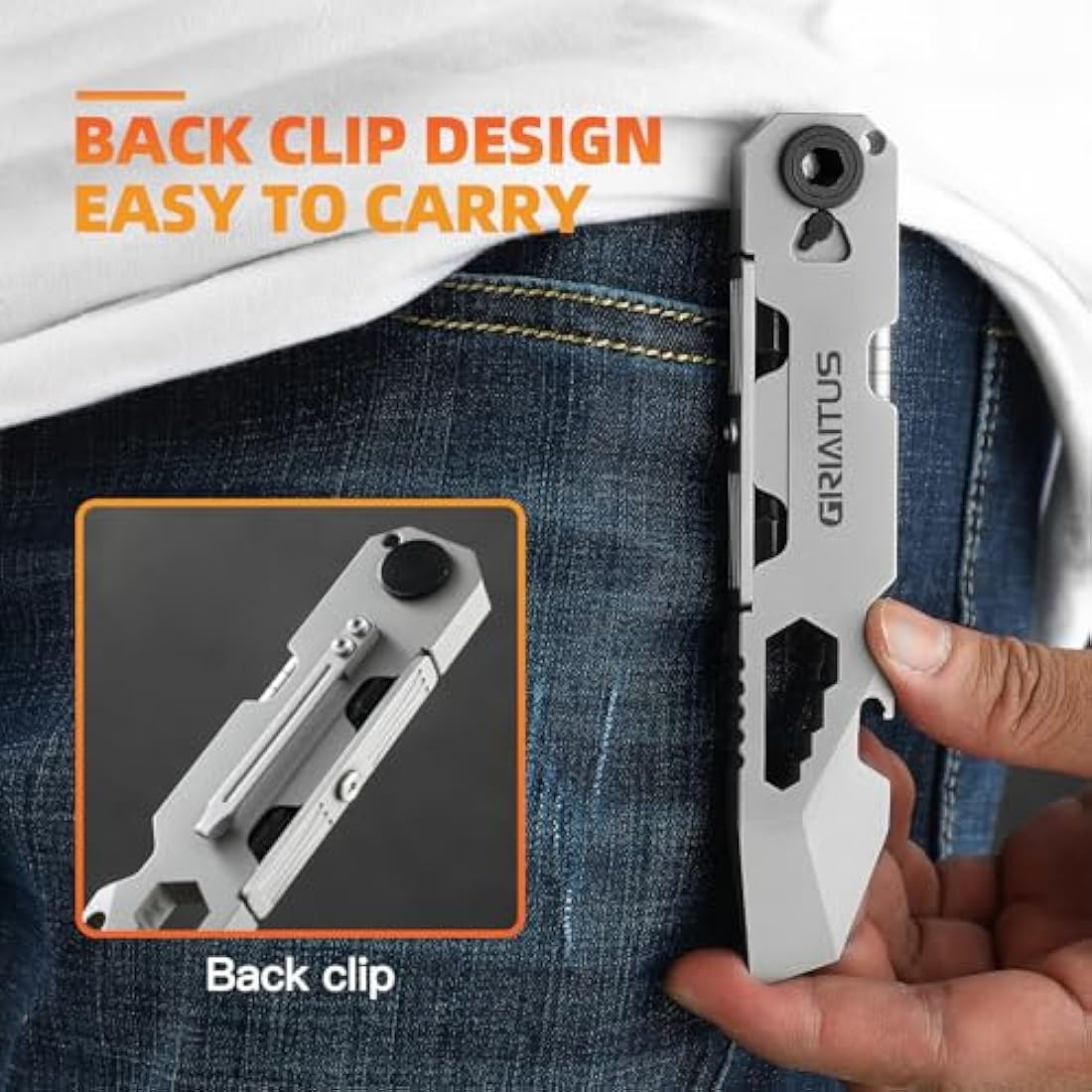 Jolof Store 10-in-1 EDC Multi-Tool – Ratchet Screwdriver & Pry Bar