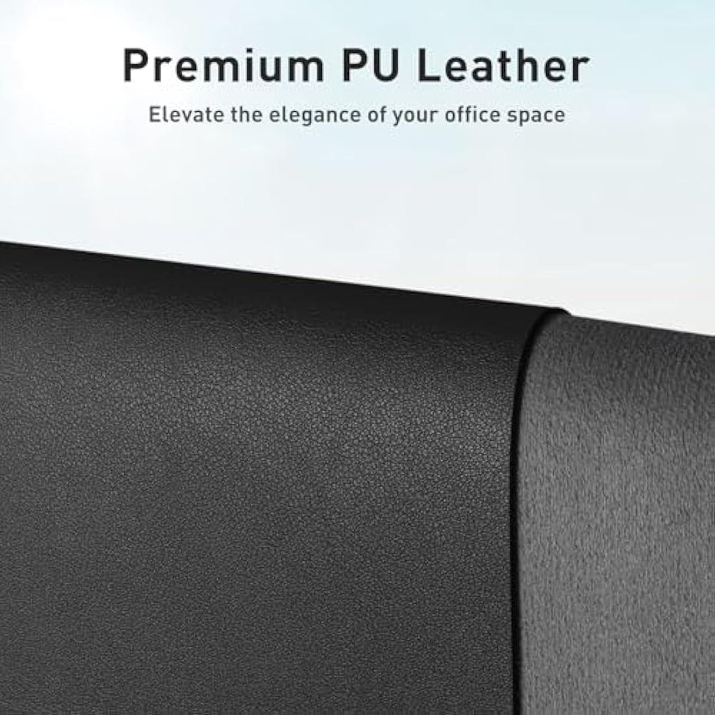 Jolof Store Leather Desk Pad – Non-Slip Waterproof Office Mat, Black
