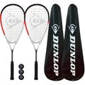 Dunlop Assassin Biotec X-Lite Squash Racket Set - 2 Rackets & 3 Balls