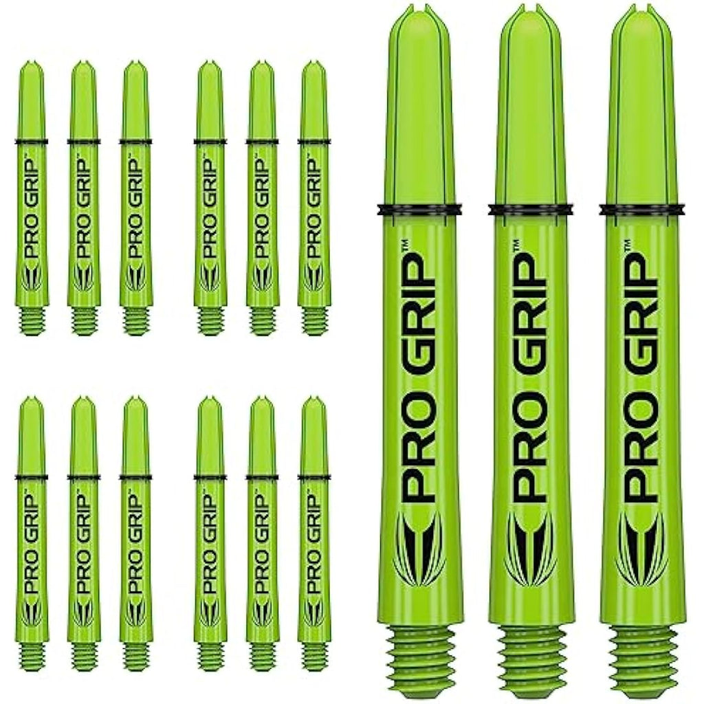 Target Darts Pro Grip Shafts – 5 Sets (15 Total) Medium Aqua Nylon