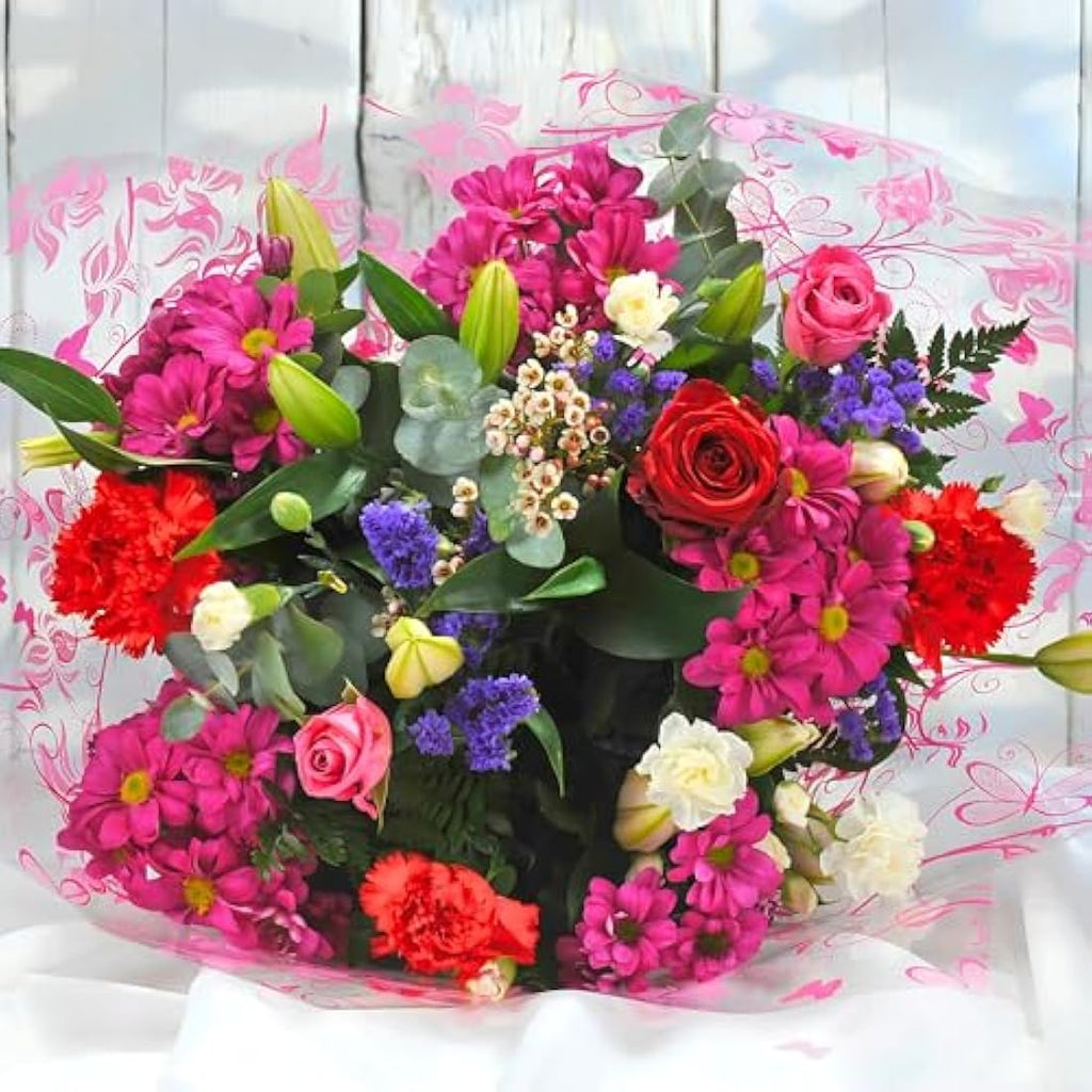 Fresh Flower Bouquet – Large Red Naomi Velvet Rose
