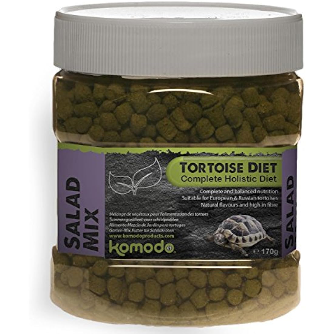 Komodo Tortoise Diet Salad Mix - High Fibre Holistic Food, 680g