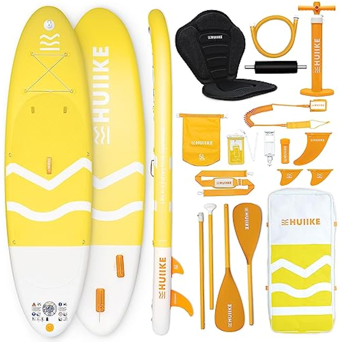 HUIIKE Inflatable Stand Up Paddle Board & Kayak - 10' x 33" x 6"