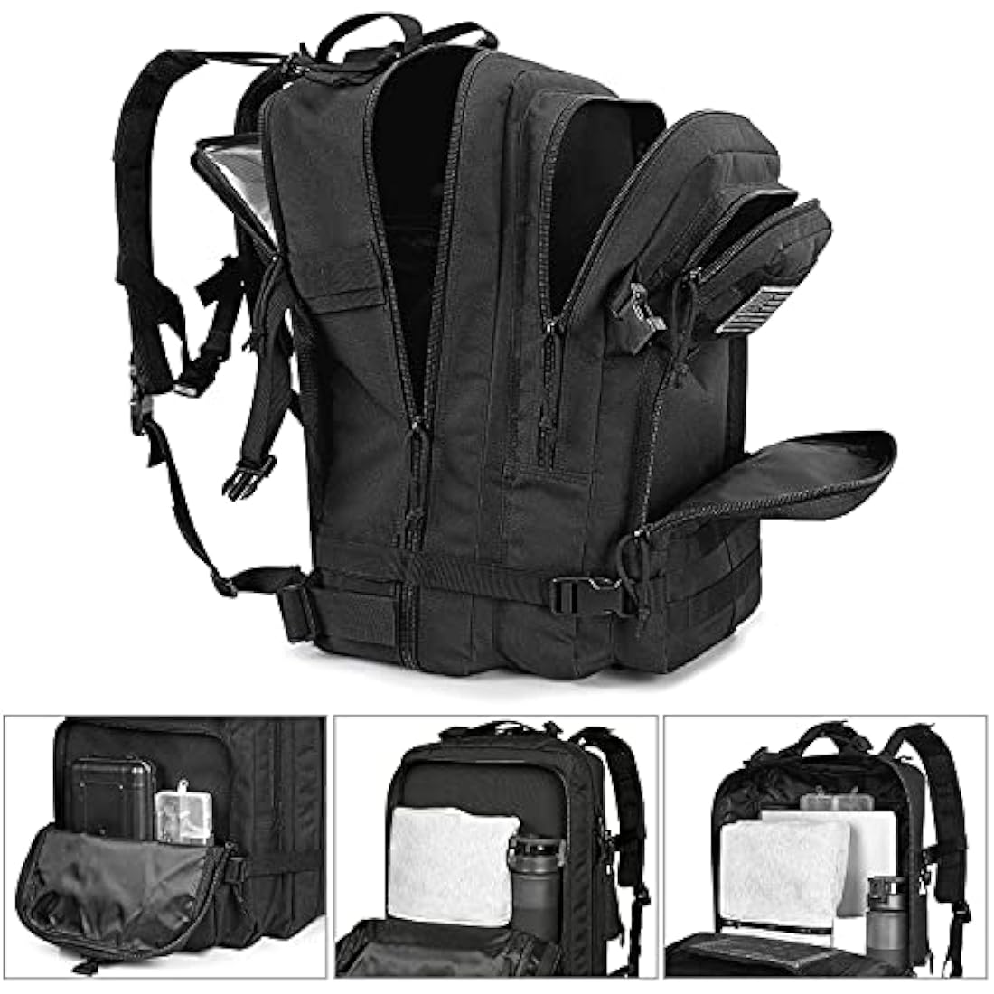 G4Free 50L Tactical Backpack | Water Resistant Molle Military Rucksack