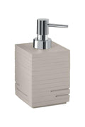 Gedy Quadrotto Soap Dispenser – Modern Tortora Resin Bath Accessory