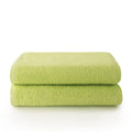 Top Towels Plus – 2-Piece Large Cotton Bath Towel Set – 70x140cm Lime