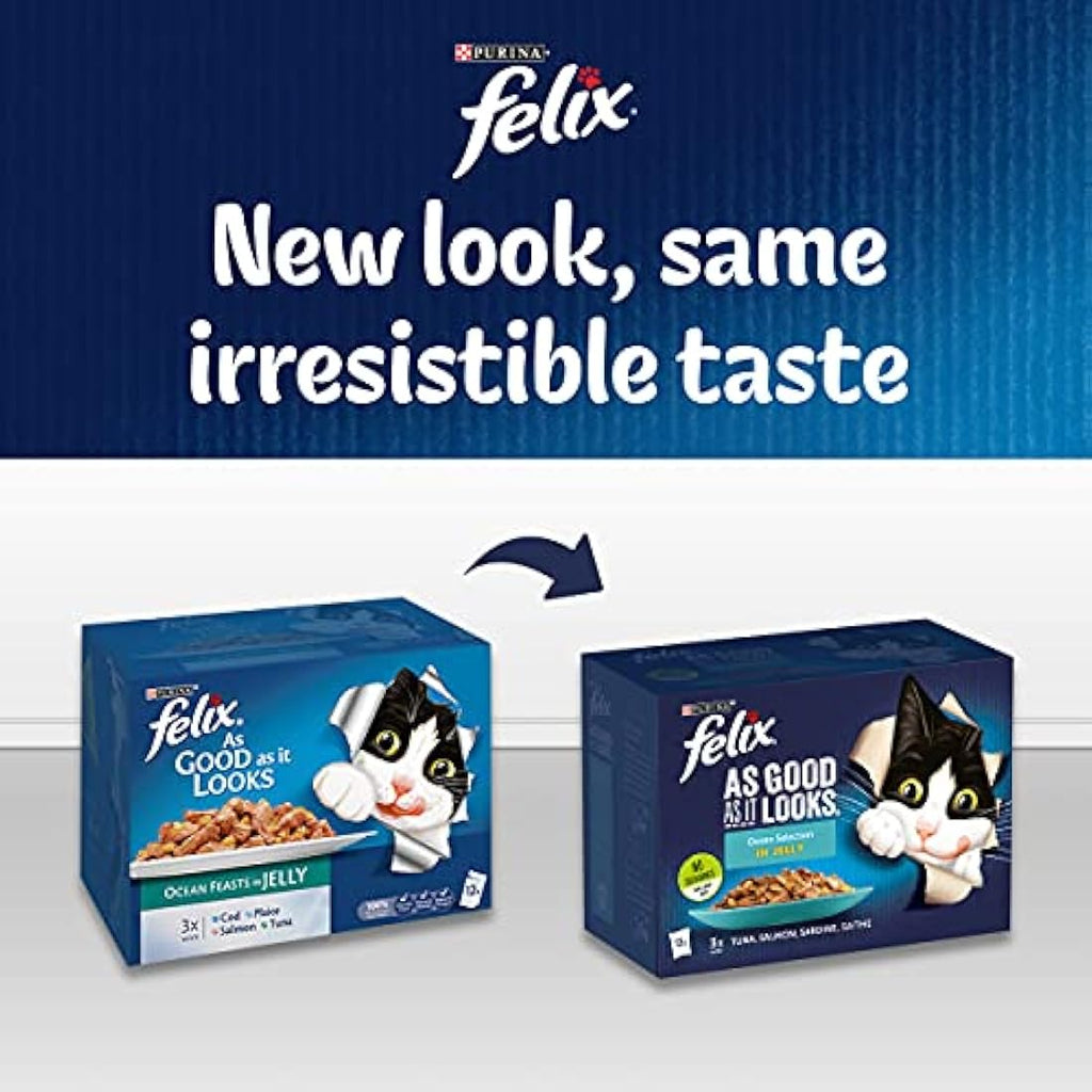 Felix Doubly Delicious Meat Selection in Jelly Wet Cat Food 120x100g