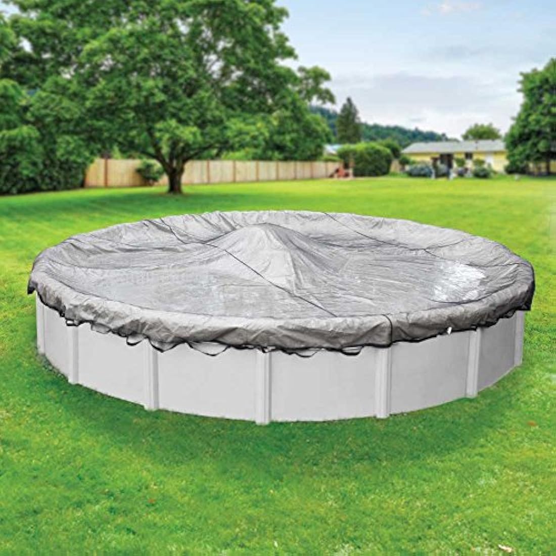 Robelle 24-ft Round Leaf Net for Above Ground Pool Covers | 27-ft Net