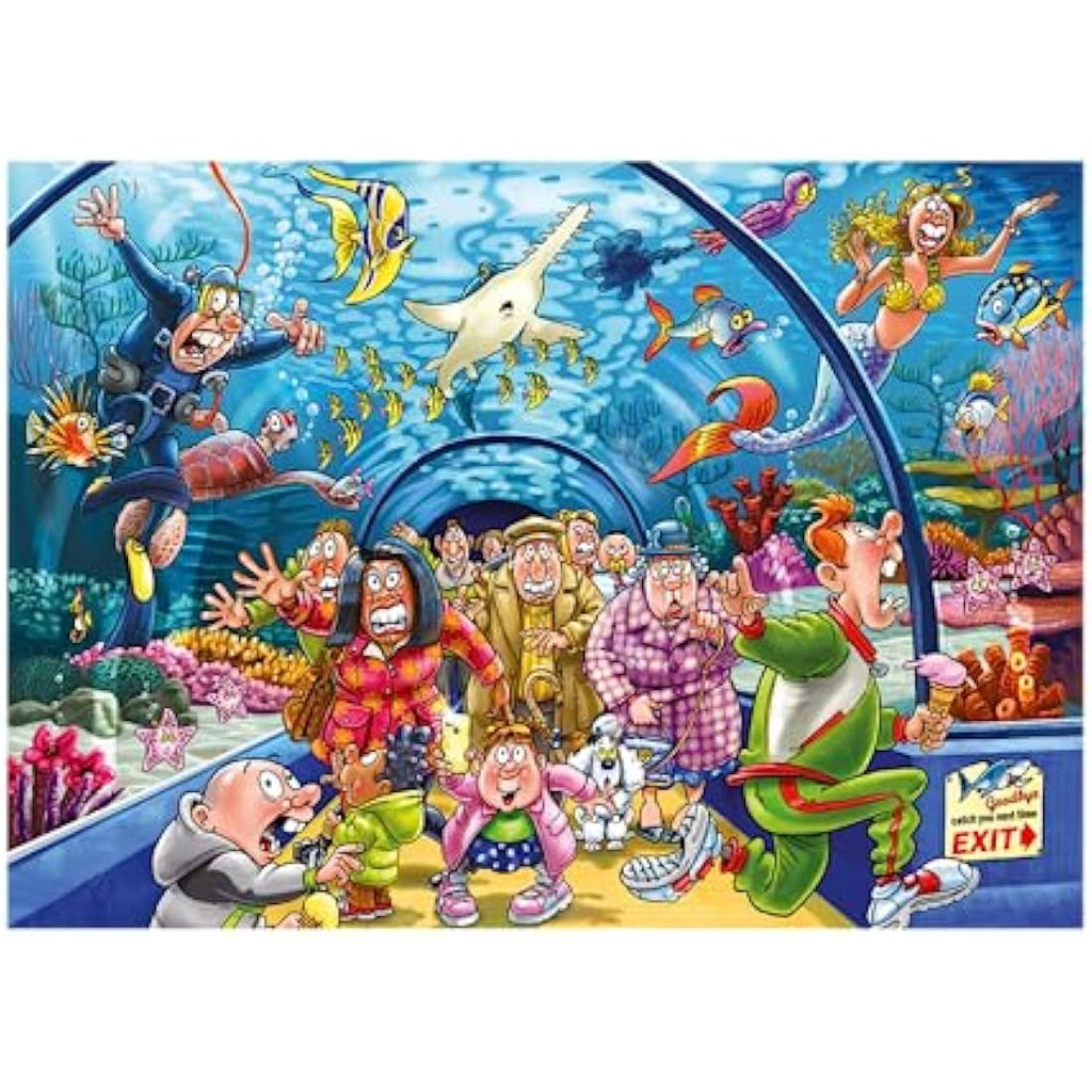 Wasgij Original 43 Aquarium Antics Jigsaw Puzzle – 1000 Piece Adult Puzzle