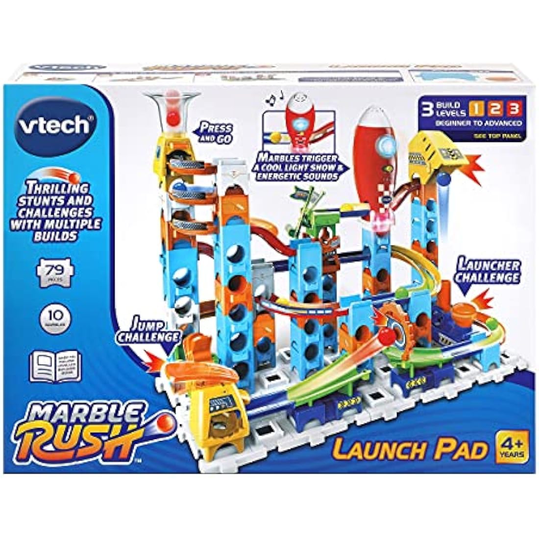 VTech Marble Rush Launch Pad – 75-Piece Space Themed Marble Run Set