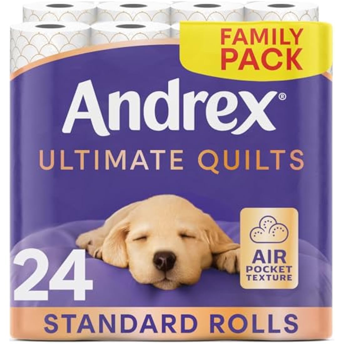 Andrex Ultimate Quilts Toilet Tissue – 24 Soft Quilted Toilet Rolls