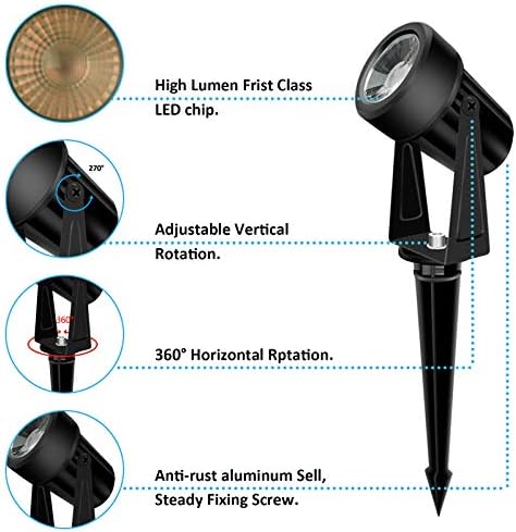 Svater 92ft LED Landscape Lights – IP65 Waterproof Garden Spotlights