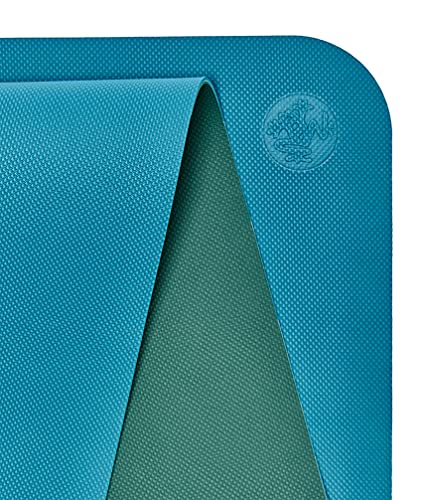 Manduka Begin Yoga Mat – Non-Slip 5mm Beginner Exercise Mat, Bondi Blue
