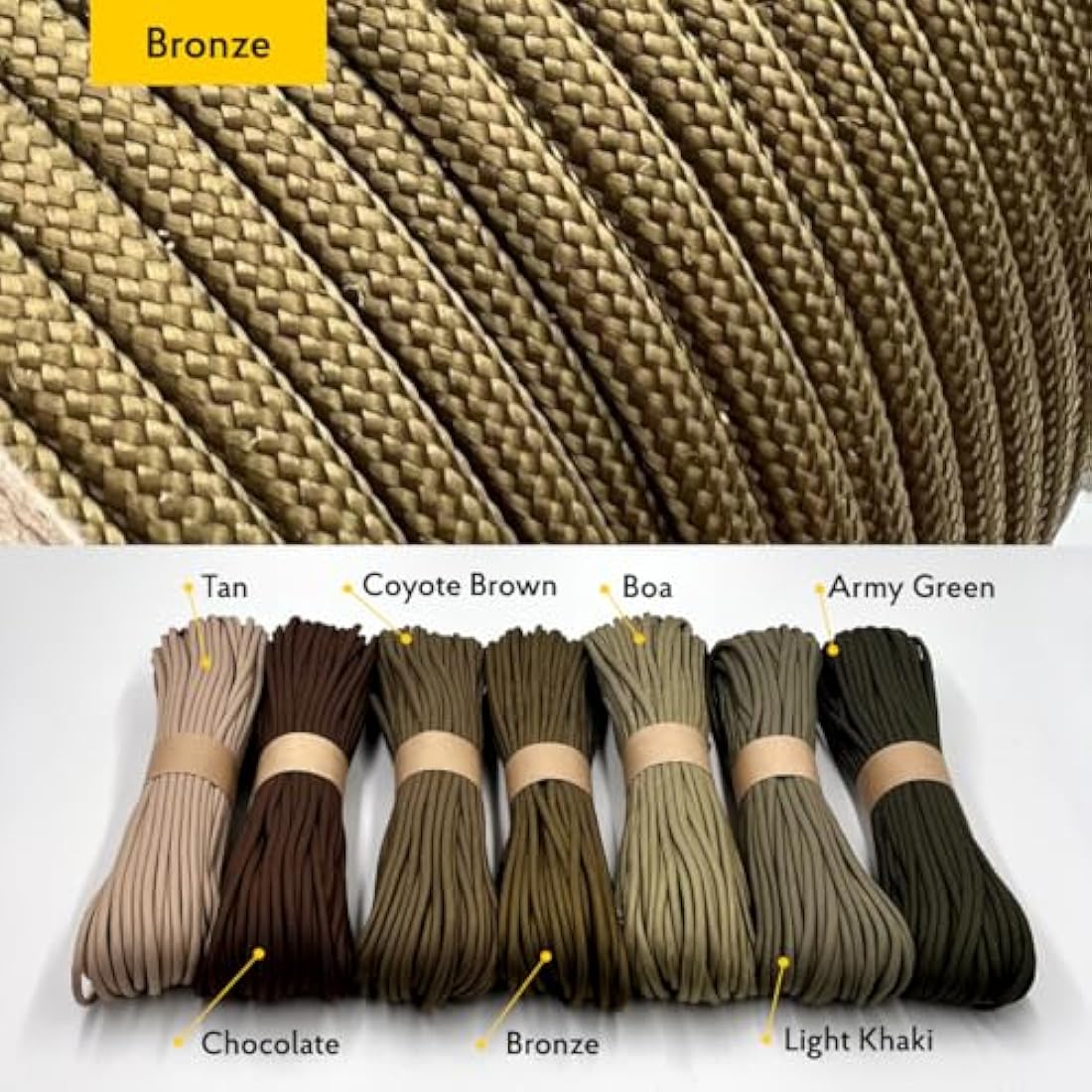 EDCX 550 Paracord Type III – 4mm Nylon Rope for DIY, Camping & Survival