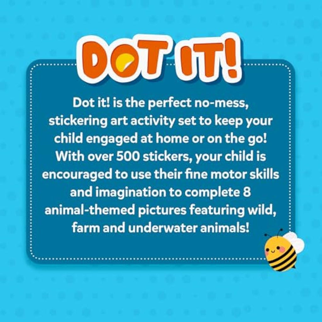 Skillmatics Dot It Animal Sticker Art Kit – Mess-Free DIY Craft for Kids