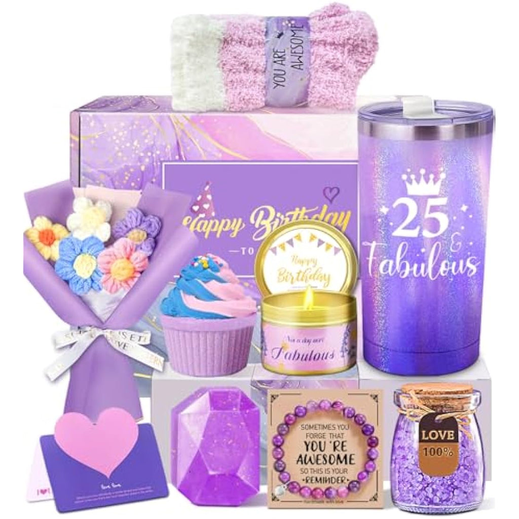 Jolof Store 25th Birthday Gifts for Her – 10pc Spa Gift Box Hamper